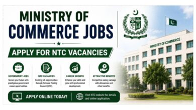 Ministry of Commerce Jobs - Apply for NTC Vacancies