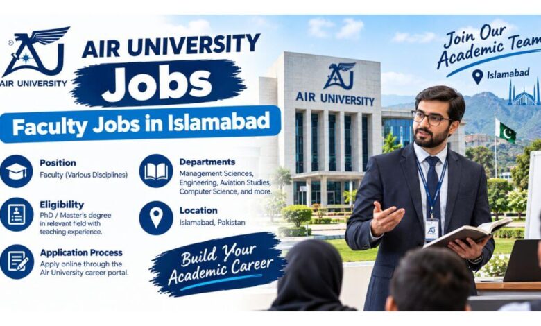 Air University Jobs - Faculty Jobs in Islamabad