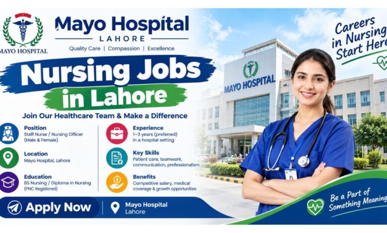 Mayo Hospital Nursing Jobs in Lahore