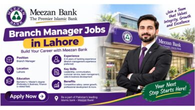Meezan Bank Branch Manager Jobs in Lahore