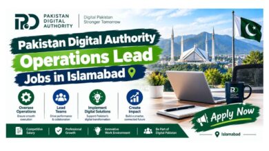 Pakistan Digital Authority Operations Lead Jobs in Islamabad