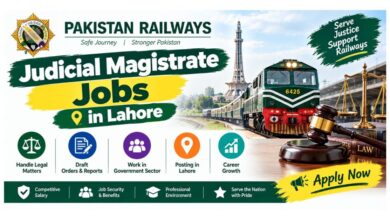 Pakistan Railways Judicial Magistrate Jobs in Lahore