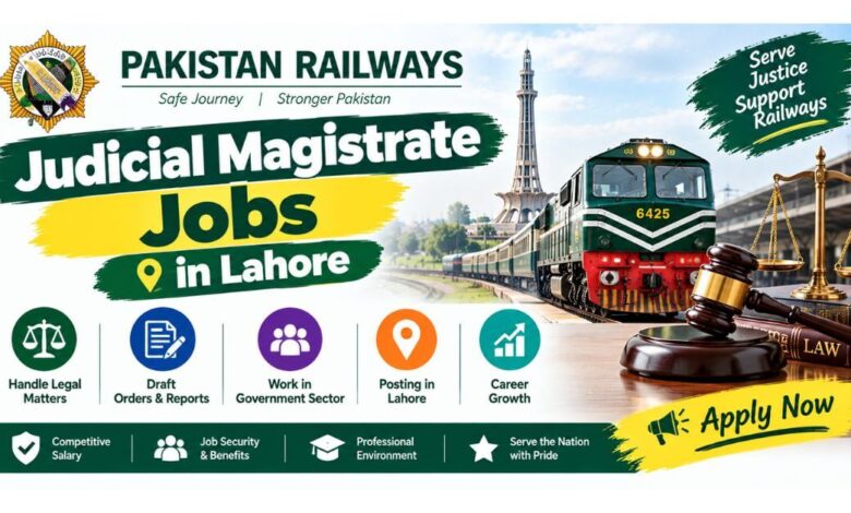Pakistan Railways Judicial Magistrate Jobs in Lahore