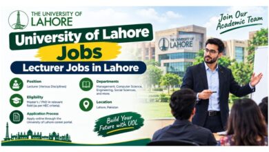 University of Lahore Jobs - Lecturer Jobs in Lahore