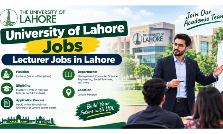 University of Lahore Jobs - Lecturer Jobs in Lahore
